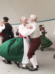 Midsommar dancers in Thomas Band Shell